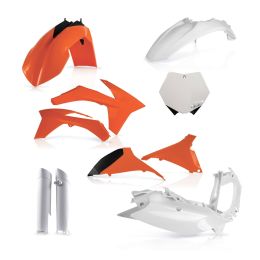 Kit carene 10 pezzi ACERBIS modello 2012 arancio/bianco per KTM