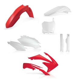 Kit carene 9 pezzi ACERBIS rosso/bianco per HONDA CRF R