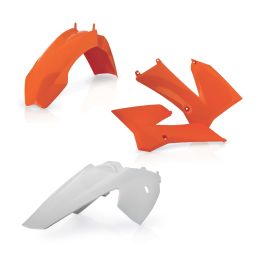 Kit carene 4 pezzi ACERBIS arancio/bianco per KTM SX 85