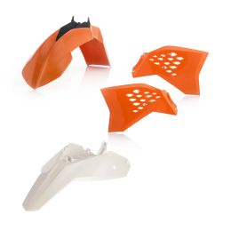 ACERBIS Verkleidungskit 4 Teile Orange/Weiß für KTM SX 65