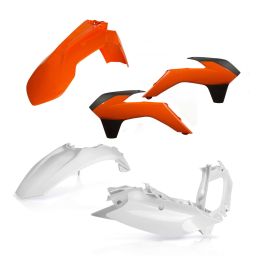 Kit carene 5 pezzi ACERBIS modello 2016 arancio/bianco per KTM