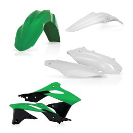 Kit carene 6 pezzi ACERBIS modello 2014 verde/bianco per KAWASAKI KX 250 F