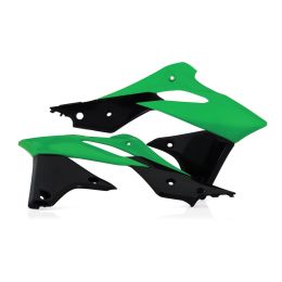 Coppia fianchetti radiatore ACERBIS verdi/neri per KAWASAKI KX 250 F