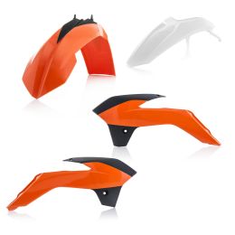Kit carene 4 pezzi ACERBIS modello 2016 arancio/bianco per KTM SX 85