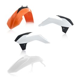Kit carene 4 pezzi ACERBIS modello 2017 arancio/bianco per KTM SX 85