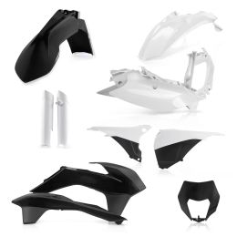 ACERBIS Verkleidungssatz 10 Teile Schwarz/Weiß für KTM