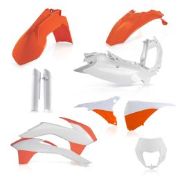 ACERBIS Verkleidungskit 10 Teile 2015 Modell Orange/Weiß für KTM