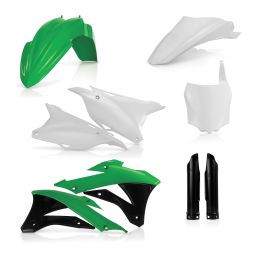 ACERBIS Verkleidungskit 9 Teile 2014 Modell Grün/Weiß für KAWASAKI