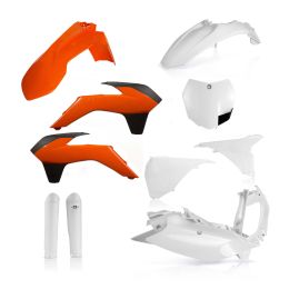 Kit carene 10 pezzi ACERBIS modello 2016 arancio/bianco per KTM