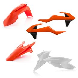 Kit carene 6 pezzi ACERBIS modello 2018 arancio/bianco per KTM