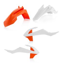 Kit de carénage ACERBIS 4 pièces modèle 2019 orange/blanc