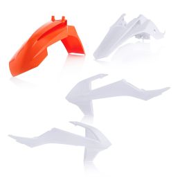 ACERBIS Fairing Kit 4 Pieces 2023 Model Orange/White