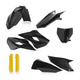 Kit de carénage ACERBIS 9 pièces noir/jaune pour HUSQVARNA