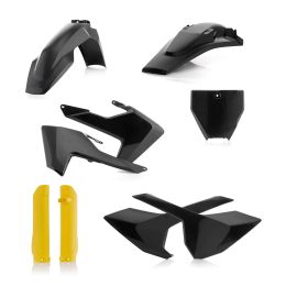 Kit carene 9 pezzi ACERBIS nero/giallo per HUSQVARNA