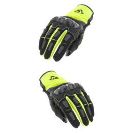 Motorcycle Gloves ACERBIS CE CARBON G 3.0 Approved Yellow Black