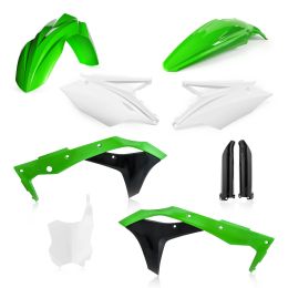 Kit carene 9 pezzi ACERBIS verde/bianco per KAWASAKI KX 250 F
