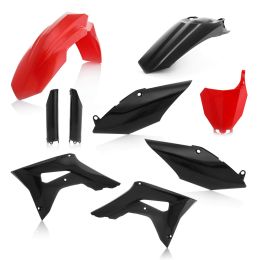 Kit carene 9 pezzi ACERBIS rosso/nero per HONDA CRF R