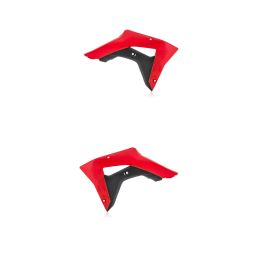 Coppia fianchetti radiatore ACERBIS rossi/neri per HONDA