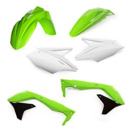 Kit carene 6 pezzi ACERBIS verde/bianco per KAWASAKI KX 450 F