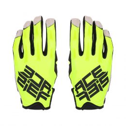 Motocross Enduro Gloves ACERBIS MX X-H Approved Fluo Green Black