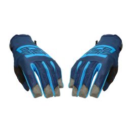 Motocross Enduro Handschuhe ACERBIS MX WP Genehmigt Wasserdicht Hellblau Blau