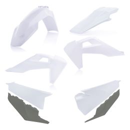 Kit de carénage ACERBIS 8 pièces modèle 2020 blanc pour HUSQVARNA