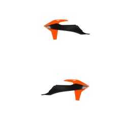 Coppia fianchetti radiatore ACERBIS neri/arancio per KTM