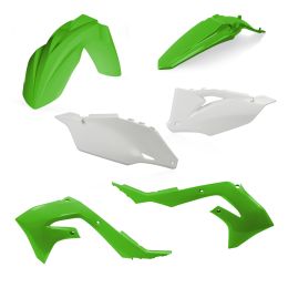 Kit carene 6 pezzi ACERBIS verde/bianco per KAWASAKI