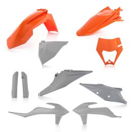 Kit carene 10 pezzi ACERBIS arancio/grigio per KTM