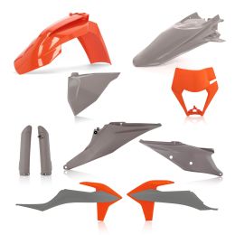 Kit carene 10 pezzi ACERBIS grigio/arancio per KTM