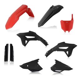 Kit de carénage ACERBIS 9 pièces rouge/noir pour HONDA CRF R