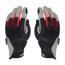 Guanti Motocross Enduro ACERBIS CE CROSSOVER Omologati Grigio Chiaro