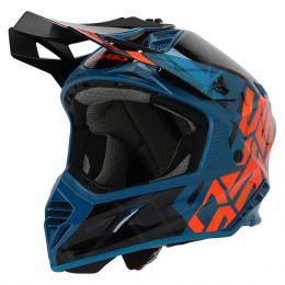 Motocross Helmet ACERBIS X-Track 22.06 Black Green Gloss