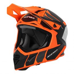 Casque de Motocross ACERBIS X-Track 22.06 Orange Fluo Noir