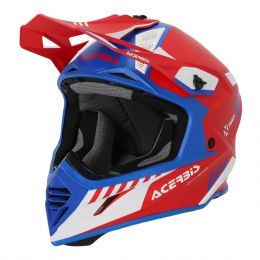 Motocross Helmet ACERBIS X-Track Mips 22.06 Red Blue White
