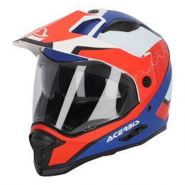 Dual Road Helmet ACERBIS Reactive 22.06 White Blue Red