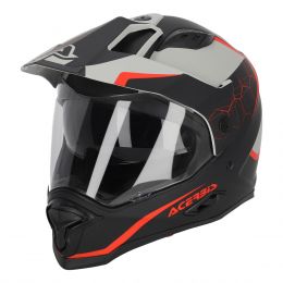 Dual Road Helmet ACERBIS Reactive 22.06 Black Red Grey