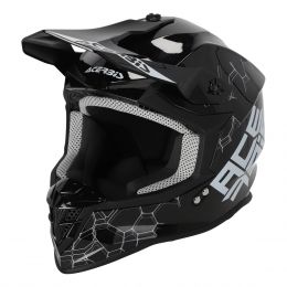 Motocross-Helm ACERBIS Linear 22.06 Schwarz Matt