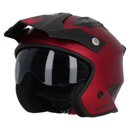 Jet Helm ACERBIS Jet Aria Metallic Matt Rot