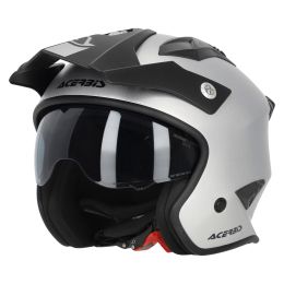 Jet Helm ACERBIS Jet Aria Metallic Mattsilber