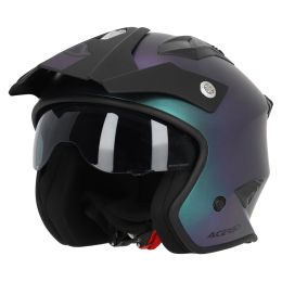 Jet Helm ACERBIS Jet Aria Metallic Mattes Chamäleongrün