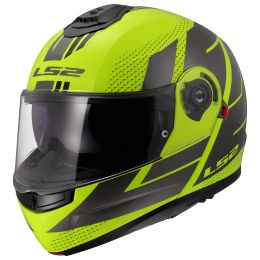 Casco Modulare LS2 FF908 STROBE II Code Giallo Hi-Viz Lucido Grigio