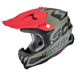 Scorpion EXO VX-22 AIR Updown Motocross Helm grün rot