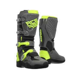 ACERBIS Motorradstiefel genehmigt Whoops grau/gelb Verschluss 4 Hebel