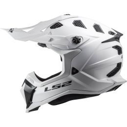 Casco Motocross LS2 MX700 SUBVERTER EVO II Solid Bianco Lucido