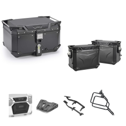 GIVI EVO SMART Aluminum Black Top Case Luggage 58/44L for KTM