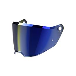 Blauer verspiegelter Visierhelm Airoh Commander 2
