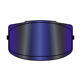 Visiera Blu Specchiata Casco Airoh Helios