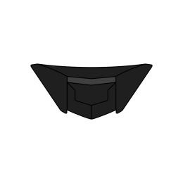 Presa D'Aria Mentoniera Casco Airoh ST.501 Nero Opaco