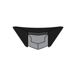 Presa D'Aria Mentoniera Casco Airoh ST.501 Grigio Opaco